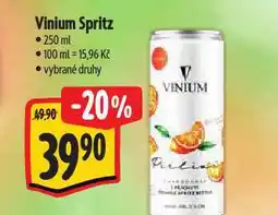 Albert Vinium spritz nabídka