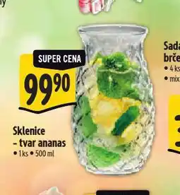 Albert Sklenice tvar ananas nabídka