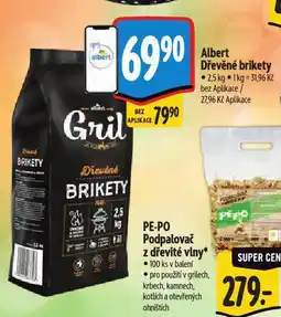 Albert Dřevěné brikety nabídka