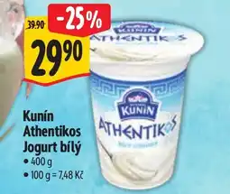 Albert Kunín Athentikos Jogurt bílý nabídka