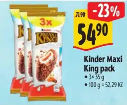 Albert Kinder Maxi King pack nabídka