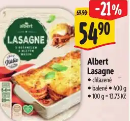 Albert Albert Lasagne nabídka