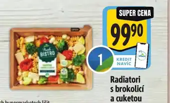 Albert Radiatori s brokolicí a cuketou nabídka