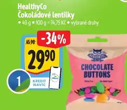 Albert HealthyCo Čokoládové lentilky nabídka