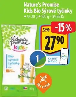 Albert Nature's Promise Kids Bio Sýrové tyčinky nabídka