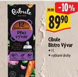 Albert Cibule Bistro Vývar nabídka