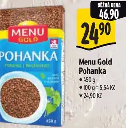 Albert Menu Gold Pohanka nabídka