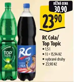 Albert RC Cola/ Top Topic nabídka