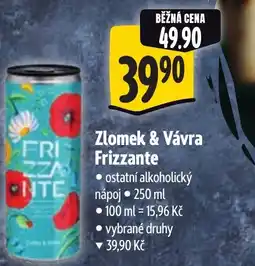Albert Zlomek & Vávra Frizzante nabídka