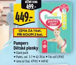 Albert Pampers Dětské plenky nabídka