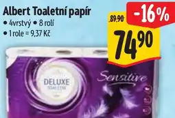 Albert Albert Toaletní papír nabídka