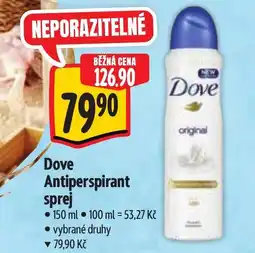 Albert Dove Antiperspirant sprej nabídka