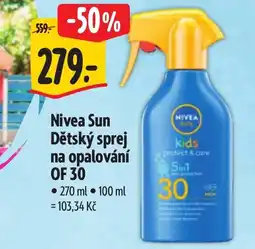 Albert Nivea Sun Dětský sprej na opalování OF 30 nabídka