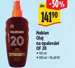Albert Nubian Olej na opalování OF 20 nabídka
