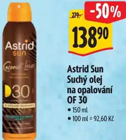 Albert Astrid Sun Suchý olej na opalování OF 30 nabídka
