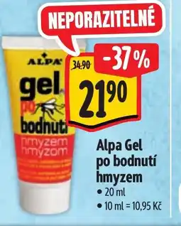 Albert Alpa Gel po bodnutí hmyzem nabídka