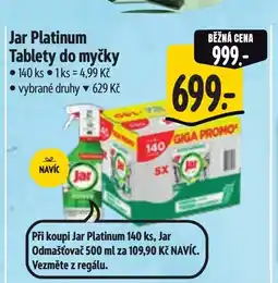 Albert Jar Platinum Tablety do myčky nabídka