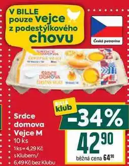 Billa Srdce domova Vejce M 10 ks nabídka