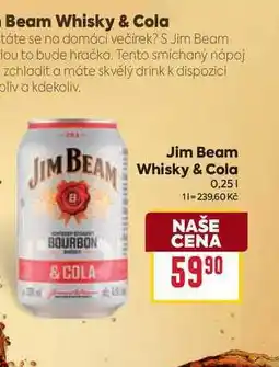 Billa Jim Beam Whisky & Cola 0,25l nabídka