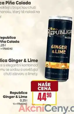Billa Republica Ginger & Lime 0,25l nabídka