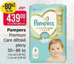 Teta Pampers Premium Care dětské pleny 50-88 ks nabídka