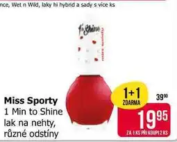 Teta Miss Sporty 1 Min to Shine lak na nehty, různé odstíny nabídka