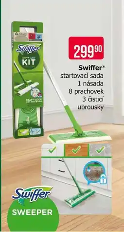 Teta Swiffer startovací sada 1 násada 8 prachovek 3 čisticí ubrousky nabídka