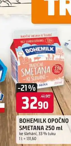Trefa BOHEMILK OPOČNO SMETANA 250 ml ke šlehání, 33% tuku nabídka