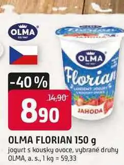 Trefa OLMA FLORIAN 150 g jogurt s kousky ovoce nabídka