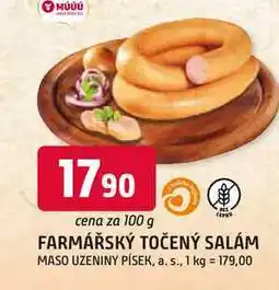 Trefa FARMÁŘSKÝ TOČENÝ SALÁM 100 g nabídka