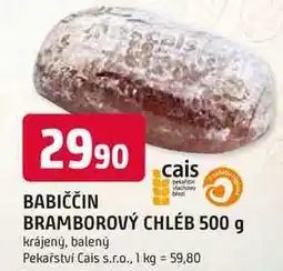 Trefa BRAMBOROVÝ CHLÉB 500 g krájený, balený nabídka