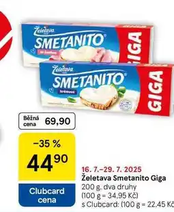 Tesco Želetava Smetanito Giga, 200 g nabídka