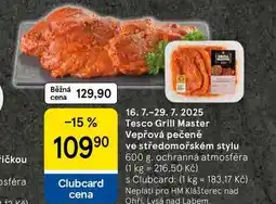 Tesco Tesco Grill Master Vepřová pečeně ve středomořském stylu, 600 g nabídka