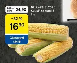 Tesco Kukuřice sladká, 1 ks nabídka
