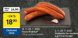 Tesco Tesco Klobása, 100 g nabídka