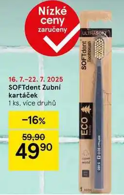 Tesco SOFTdent Zubní kartáček, 1 ks, více druhů nabídka