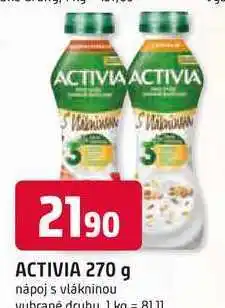 Trefa ACTIVIA 270 g nápoj s vlákninou vybrané druhy nabídka