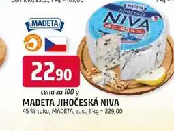 Trefa MADETA JIHOČESKÁ NIVA 45% tuku, 100g nabídka