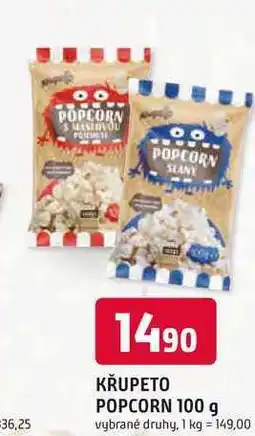 Trefa KŘUPETO POPCORN 100 g nabídka