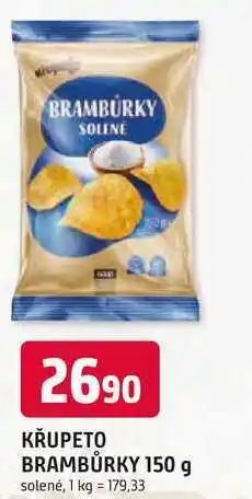 Trefa KŘUPETO BRAMBŮRKY 150 g solené nabídka
