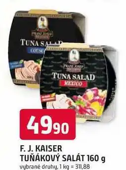Trefa F. J. KAISER TUŇÁKOVÝ SALÁT 160 g nabídka