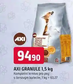 Trefa AXI GRANULE 1,5 kg Kompletní krmivo pro psy s čerstvým kuřecím nabídka