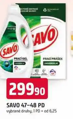 Trefa Savo prací prášek 48 dávek, vybrané druhy nabídka