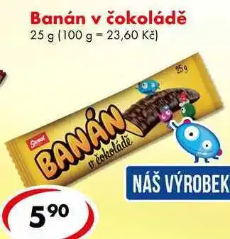 CBA Banán v čokoládě, 25 g nabídka