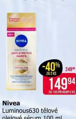 Teta Nivea Luminous630 tělové olejové sérum 100 ml nabídka