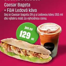 BonVeno Caesar Bageta 211 g a Ledová káva 355 ml dle výběru nabídka