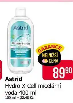 Teta Astrid Hydro X-Cell micelární voda 400 ml nabídka