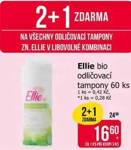 Teta Ellie bio odličovací tampony 60 ks nabídka