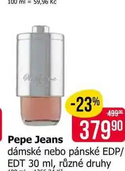 Teta Pepe Jeans dámské nebo pánské EDP/ EDT 30 ml, různé druhy nabídka