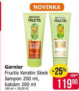 Teta Garnier Fructis Keratin Sleek šampon 200 ml nabídka